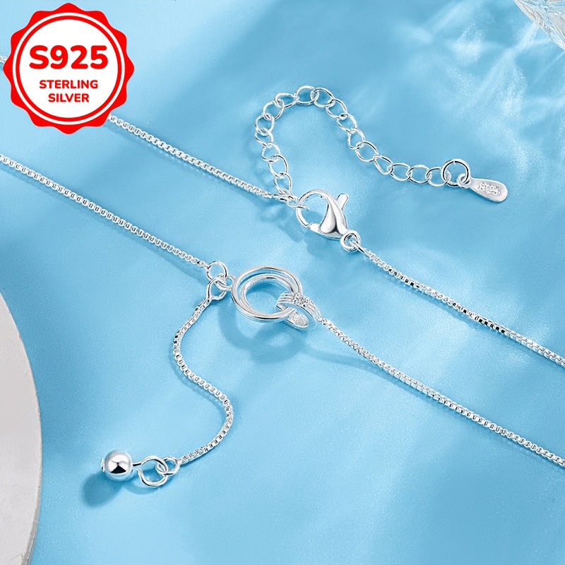 925 Silver Double Ring Interlocking Y-Shaped Tassel Necklace